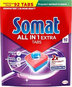 Somat All in 1 Extra Spülmaschinentabs (92 Tabs), Geschirrspülmittel