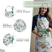 Vista 240 de Maison d' Hermine Delantal 100% de algodón para mujeres con bolsillo de cocina delantal de chef para hombres, decoración de Pascua