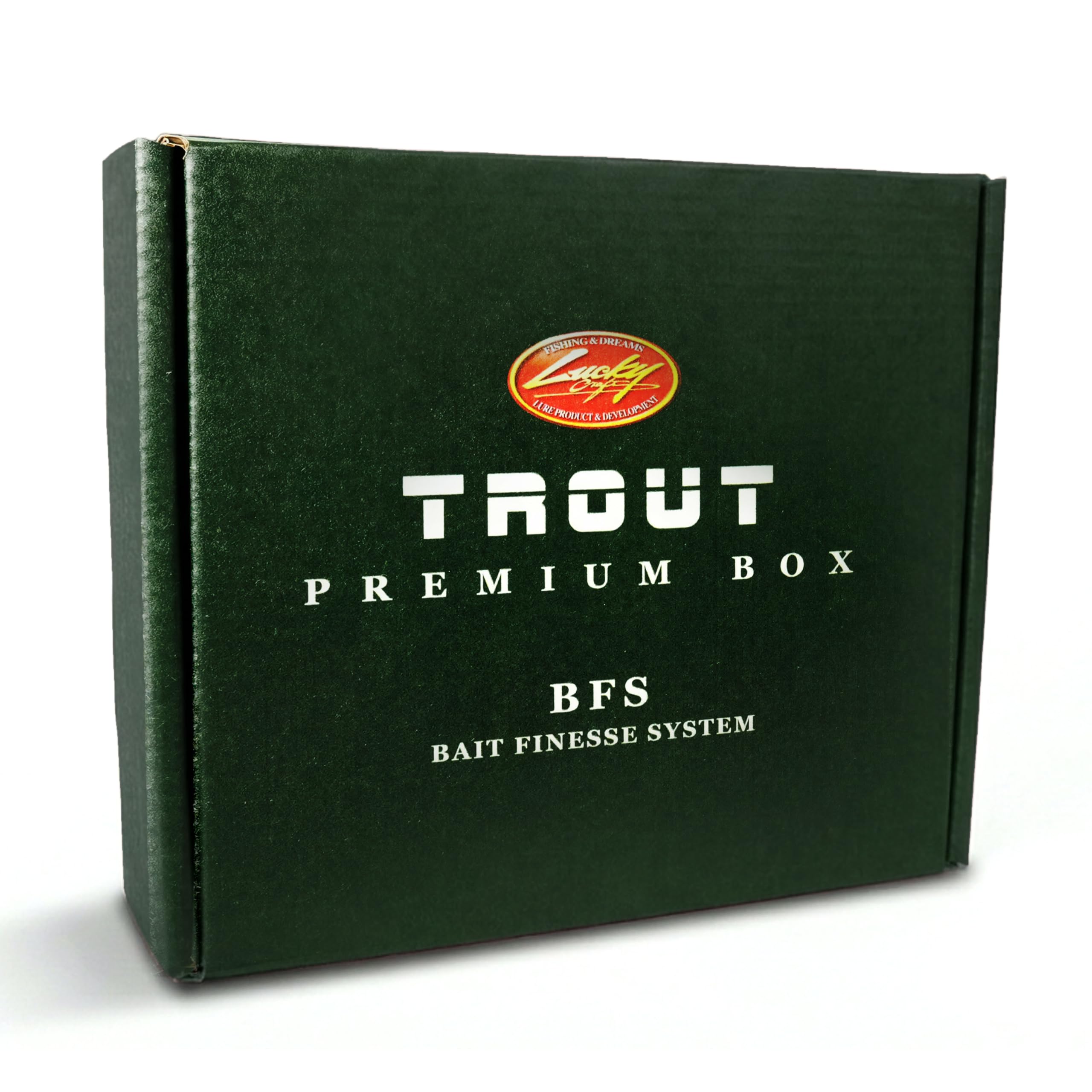 LUCKY CRAFT Trout Premium Box, 7 Freshwater Fishing Lures for Lake, Stream, and River Fish, Mystery Selection Tackle Box with Surprise Trout Lures,
