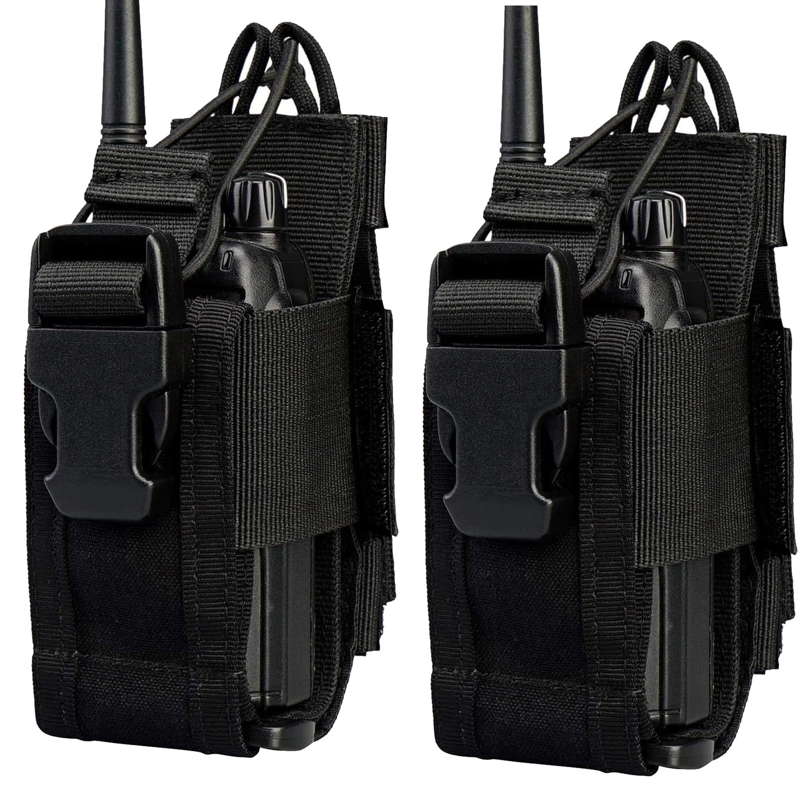 Paquete de 3 fundas universales para walkie talkie con hebilla ajustable, bolsa de radio y funda para radio bidireccional — view 2