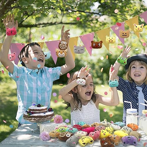 Miniatura 3 de XIPEGPA Juego de 36 juguetes de peluche de animales pequeños, llavero de juguete de peluche para recuerdos de fiesta, llavero adorno para bolsa de