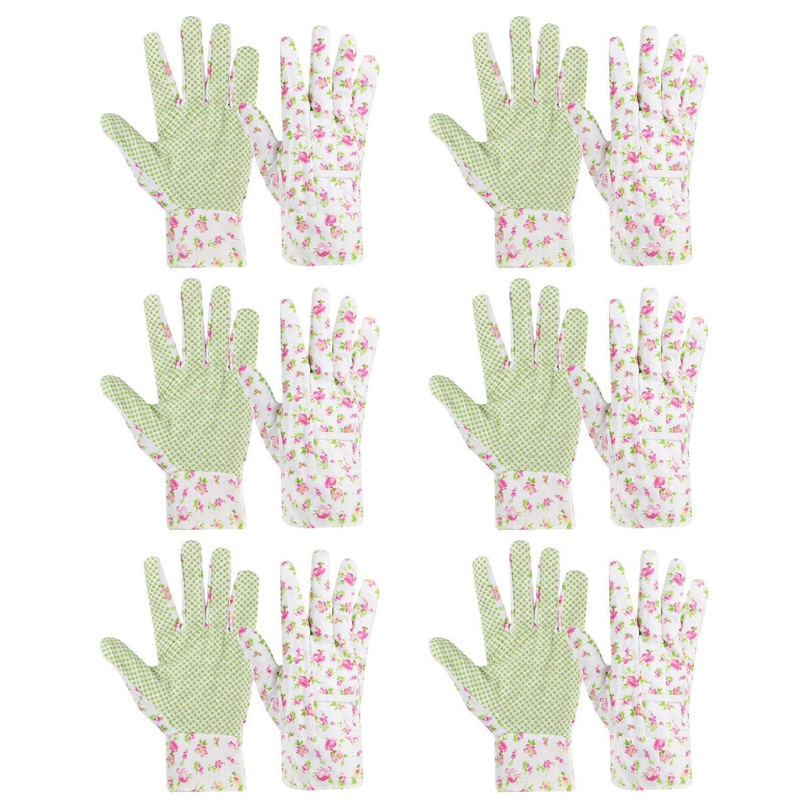 PATIKIL Floral Gardening Gloves for Women Non-Slip Grip Garden Glove Women Working Yard Gloves for Gardening, Planting