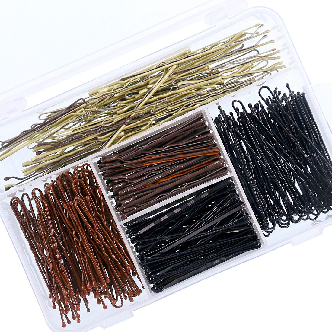 Swpeet 360 Pieces 2 Styles Hair Pins Kit and 220Pcs 5cm 6cm U Shaped Hair Pins