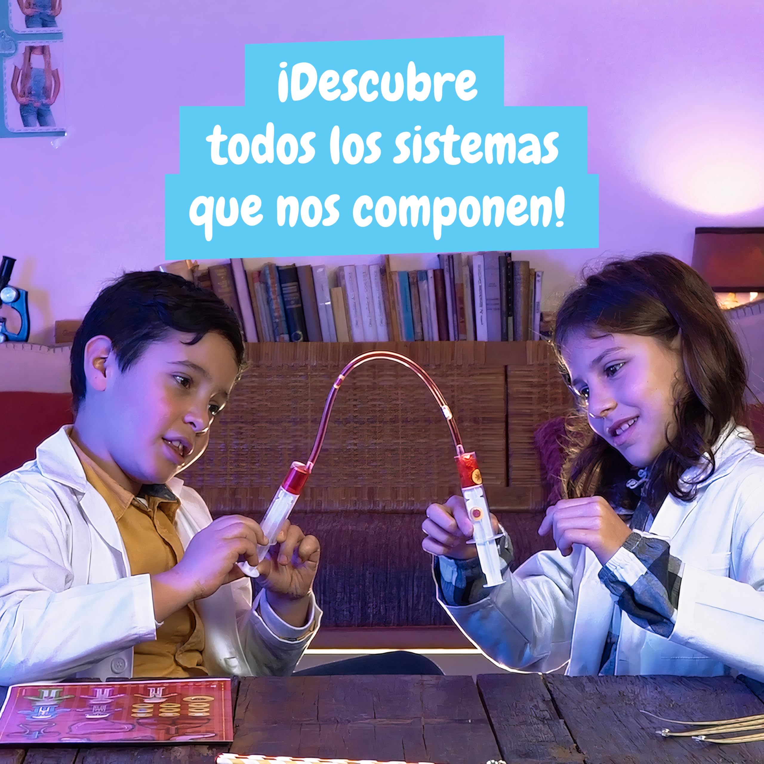 Science4you Cuerpo Humano Kit – Descubre Las Curiosidades de los Órganos, el Esqueleto y los Sistemas con Este Kit de Ciencias, Regalo para Niñas y Niños de 4 5 6 7+