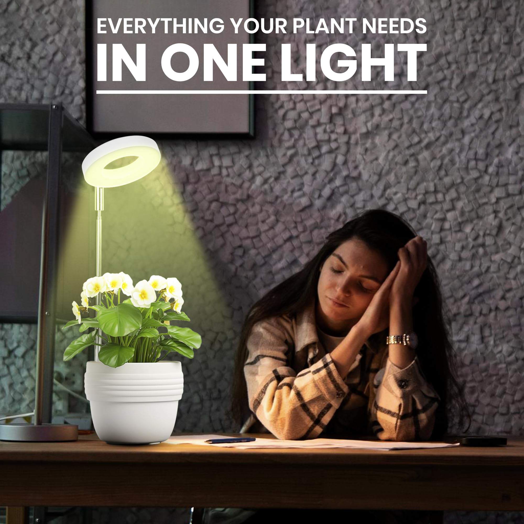 Blackt Electrotech BT29PLE Full Spectrum Plant Grow Light β Adjustable Height, Automatic Timer, USB Powered 5V Safe Voltage for Indoor/Outdoor Plants (1) 3