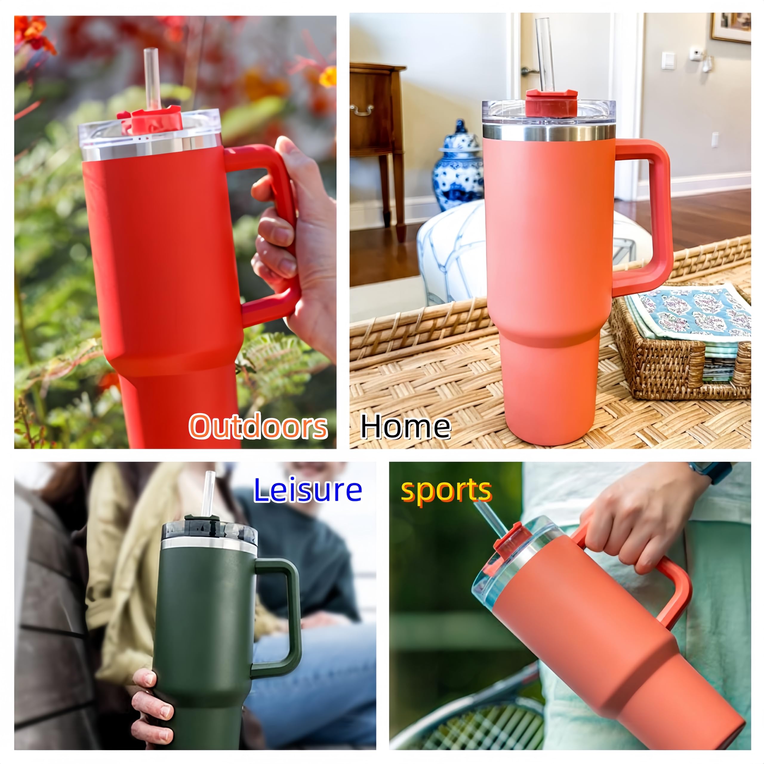 Ersatz-Trinkhalme Für Stanley Becher (850 Ml) – 6 Stück, Tritan, BPA-frei, Spülmaschinenfest
