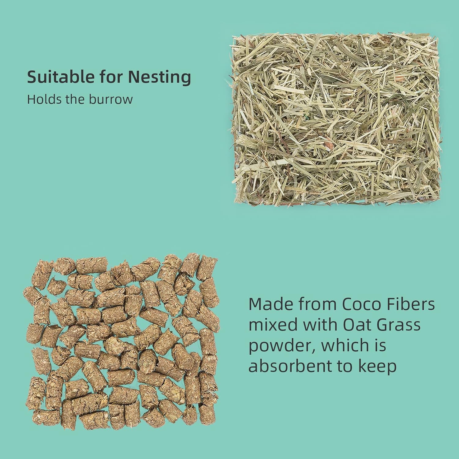 Niteangel Natural & Soft Hamster Bedding for Syrian Dwarf Hamsters Gerbils Mice Degus Bunny or Other Small-Sized Pet