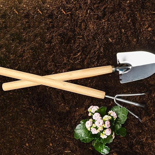 Miniatura 4 de GANAZONO 4 piezas de mango de pala de madera dura mangos de madera para paisajismo de hoces mango de reemplazo para palas de jardín carbón de ceniza