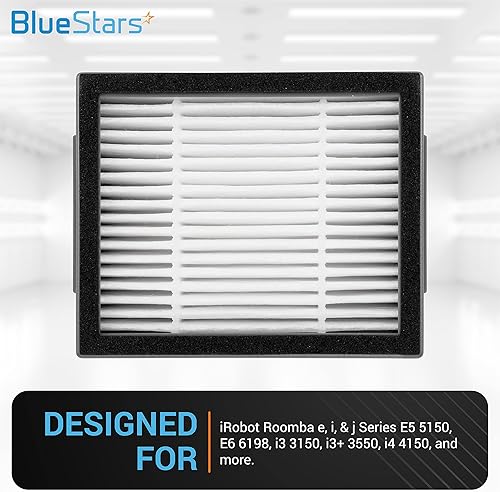Miniatura 3 de BlueStars Paquete de 10 filtros HEPA de repuesto para serie e, i, y j i7 i7+plus E5 E6 E7 i6 i6+ i8 i8+ E5 5150, E6 6198, i3 3150, i3+ 3550, i4 4150