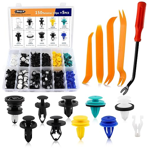 Miniatura 8 de 200 piezas parachoques guardabarros trazador de empuje retenedor remache clips Tesla cuerpo interior y exterior retenedor sujetador clip surtido