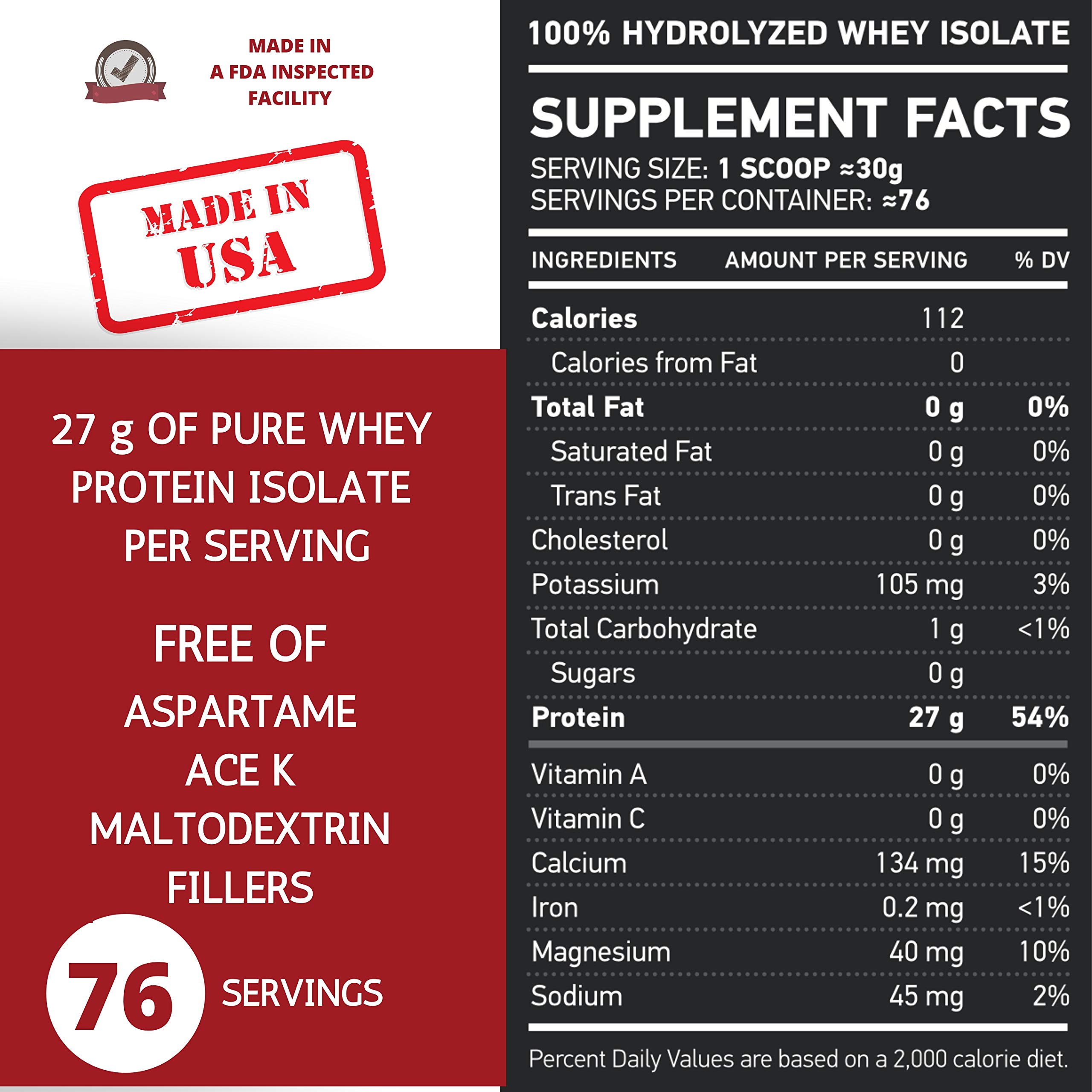 NAR LABS Hydrolysed Whey Isolate 5lbs - Chocolate Deluxe