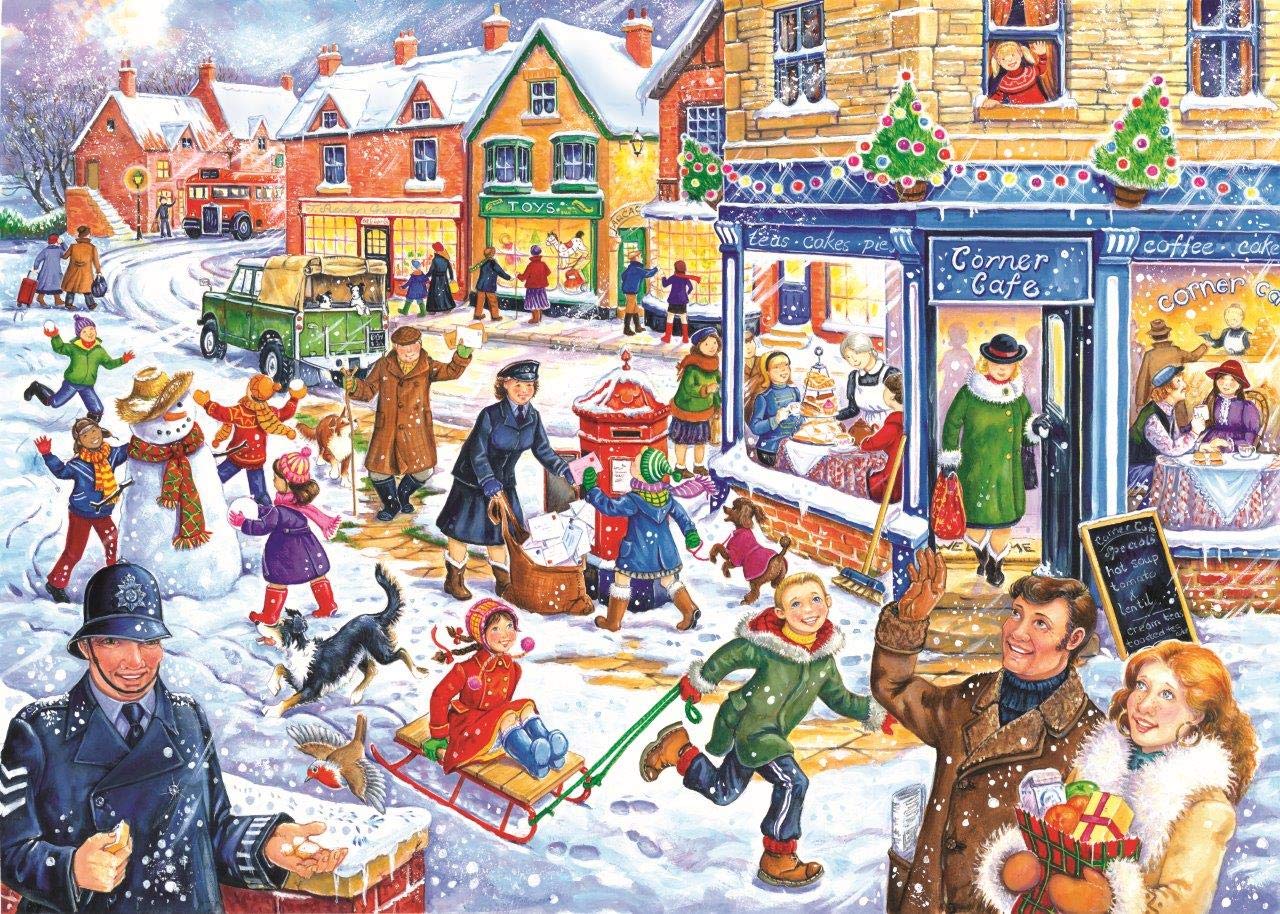 The House of Puzzles - Grande puzzle da 250 pezzi - Fuori nella neve - La collezione County
