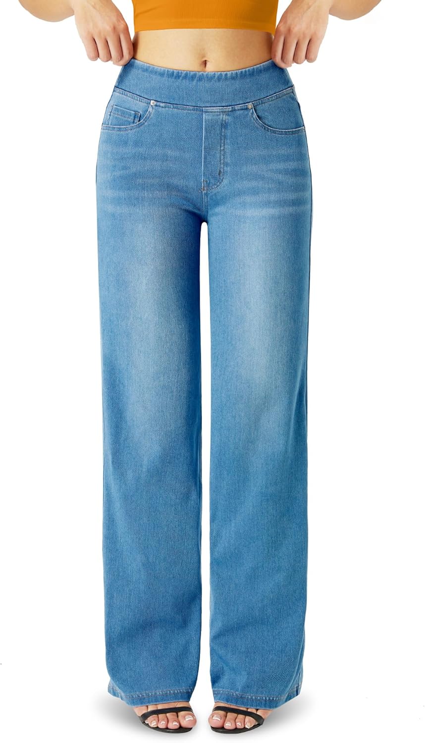 Wide Leg Jeans Woman Blue - Image 2
