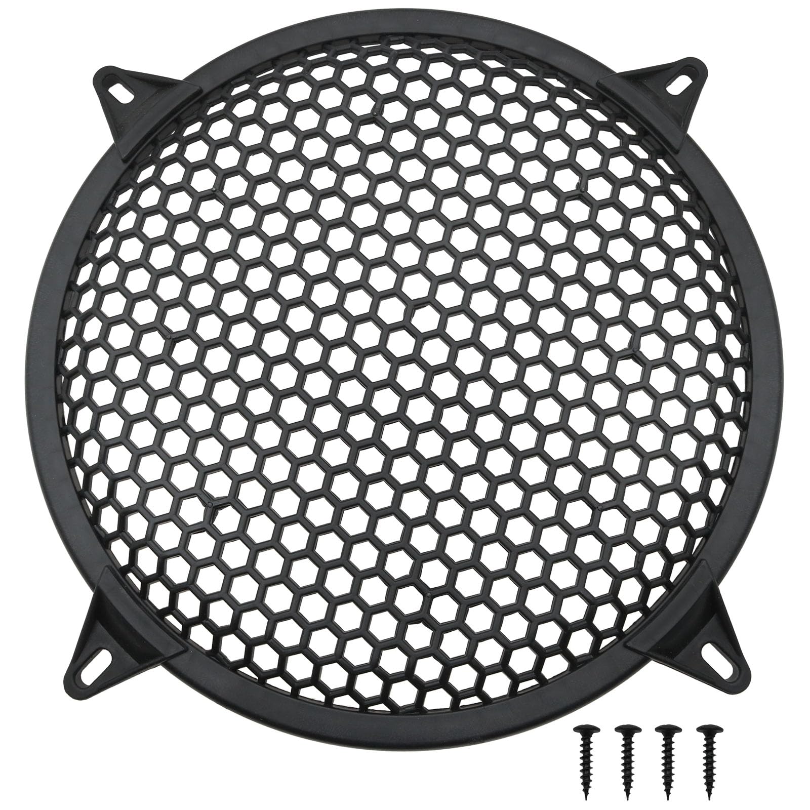 sunnates 10 Inch Speaker Grill Cover Plastic Subwoofer Grill Speaker Grill Cover Mesh Subwoofer Speaker Cover Car Audio Speaker Grill Cover 1PCS
