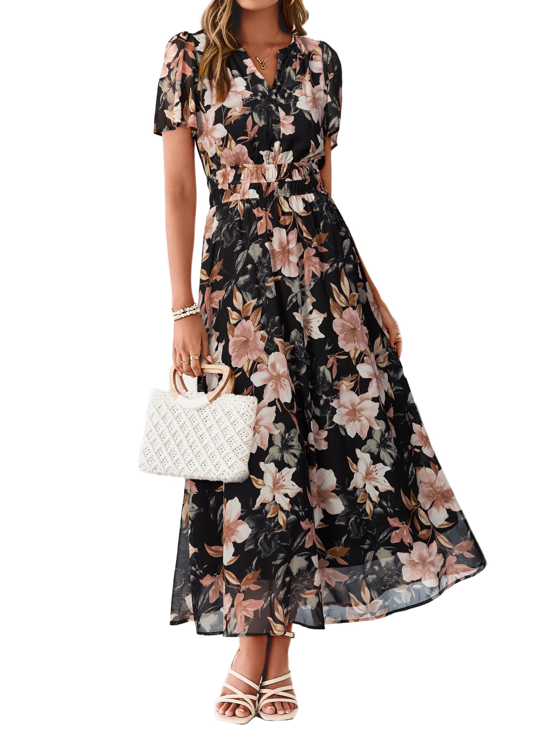 Simplee Women Floral Summer Maxi Dress
