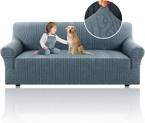 H.VERSAILTEX Funda de sofá jacquard 2025, 1 pieza, funda de sofá de alta elasticidad, protector de muebles, funda de sofá suave y gruesa, lavable