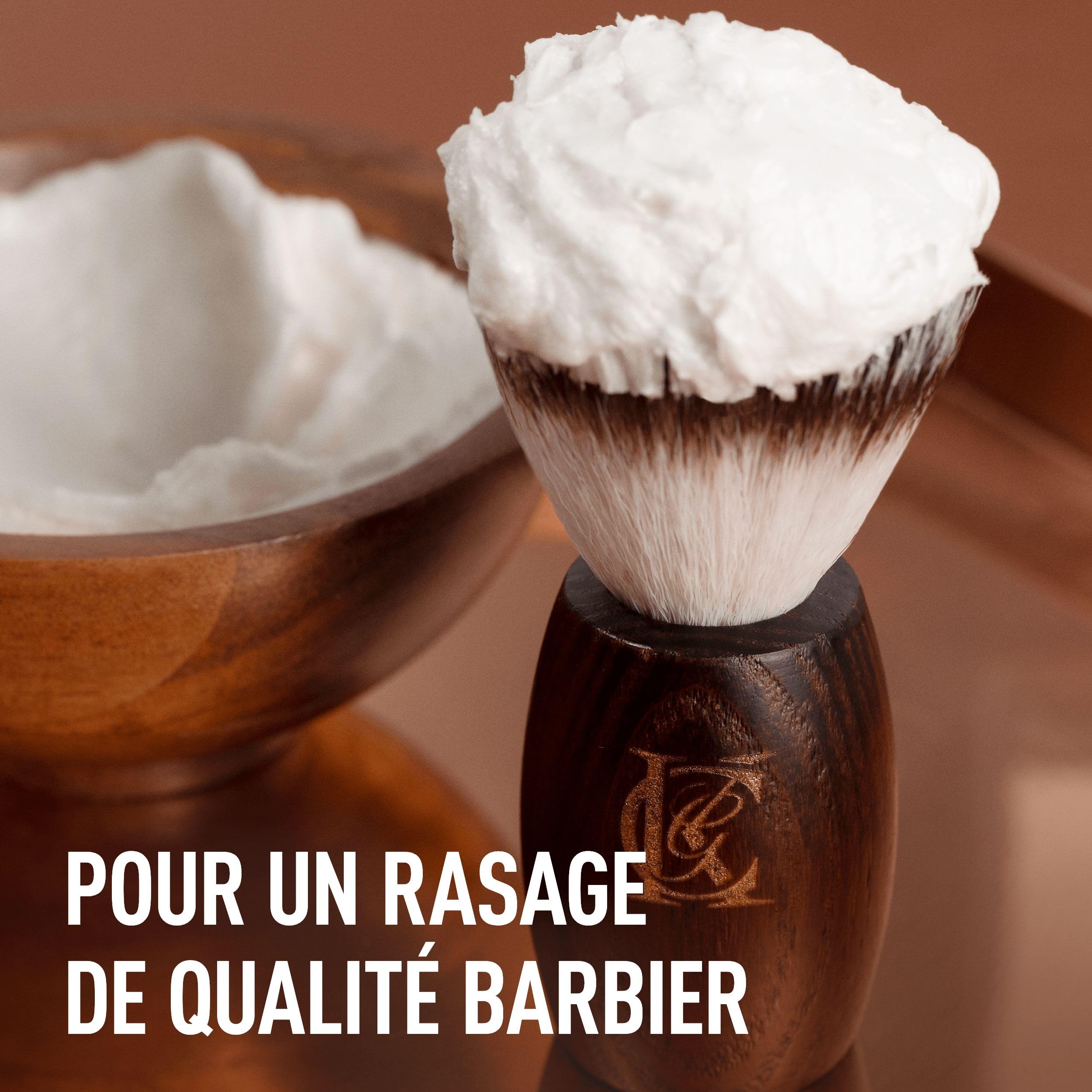 Blaireau De Rasage Dr. Dittmar – Poils Silvertip 2-Bandes, Manche Acétate Karameloptik – Allemagne