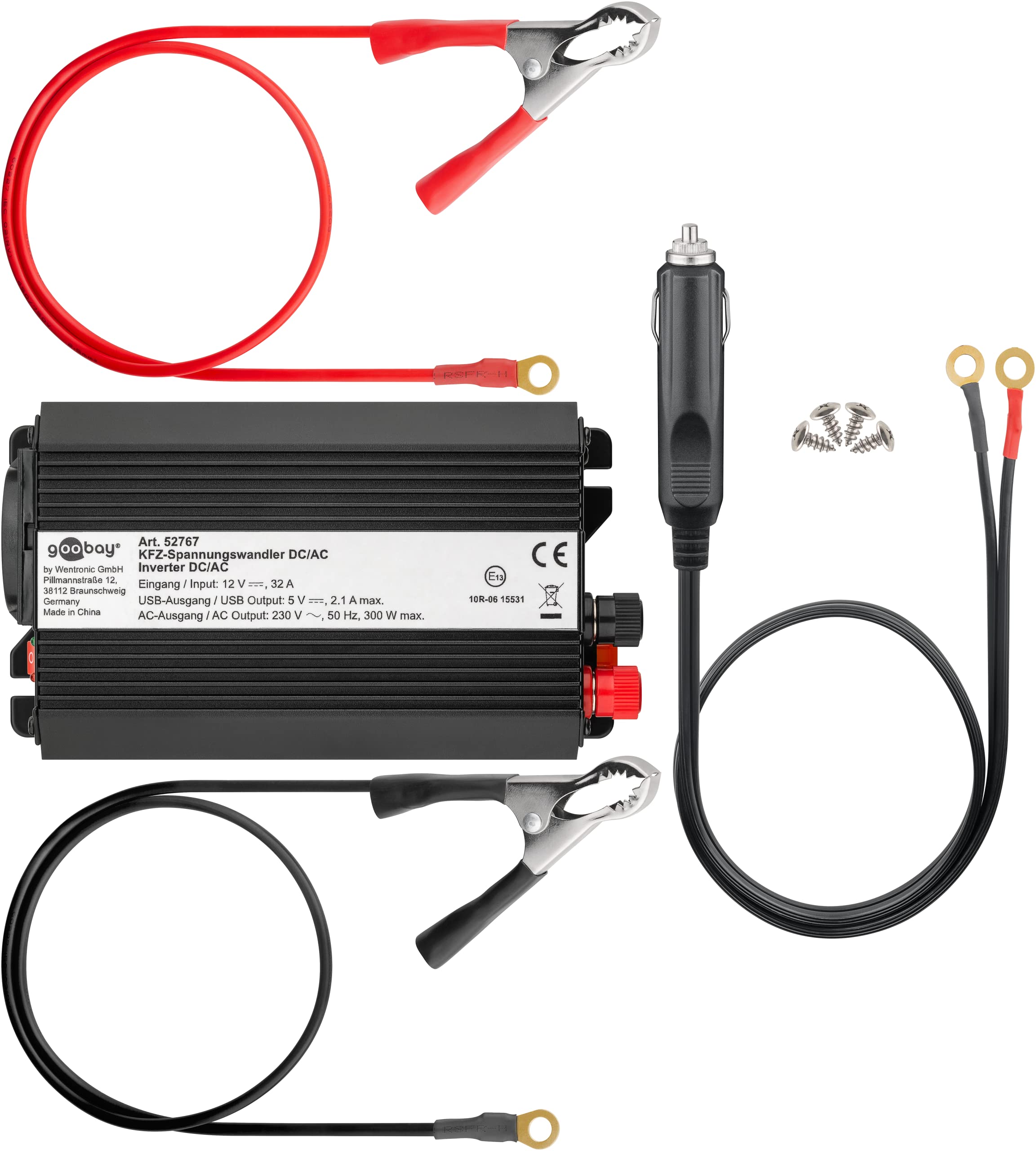 Xenteq PurePower PPI 300-212 300W Omvormer 12V naar 230V