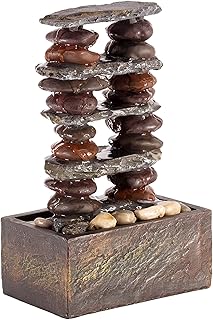 Alpine Corporation TT8002 Indoor/Outdoor Tabletop Stacked Rocks Eternity...