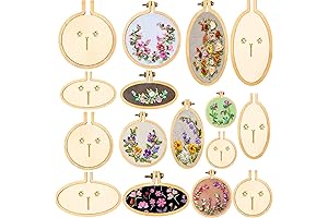 2 Inch Mini Embroidery Hoop (Round, Oval Vertical, Oval Horizontal)