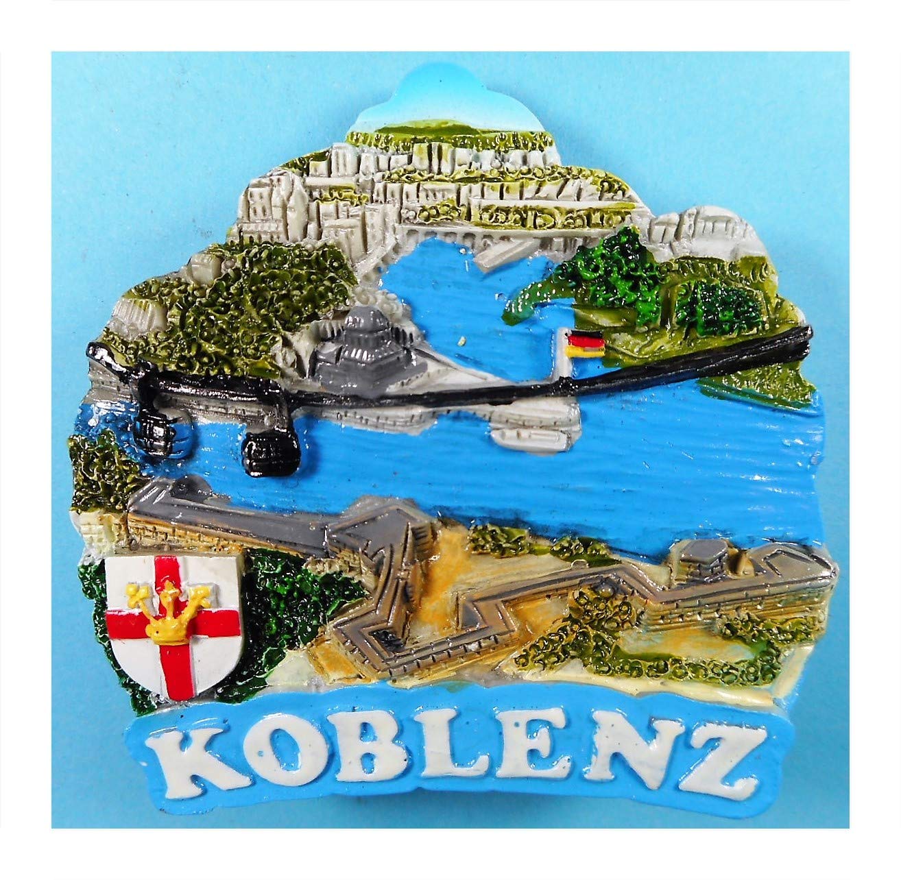 Luxemburg Souvenir Magnet - Kühlschrankmagnet Deko 7x6cm Aus Polystone