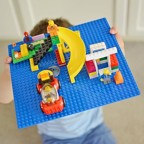 Miniatura 8 de Variedad de bases clásicas conjunto de 4 10 x 10 compatible con todas las principales marcas de bloques de construcción verde y azul por Creative QT