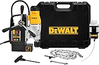 DEWALT DWE1622K 2-Inch Magnetic Drill Press, 10-Amp 2-Speed Heavy-Duty with Overload Protection & Quick-Change Chuck