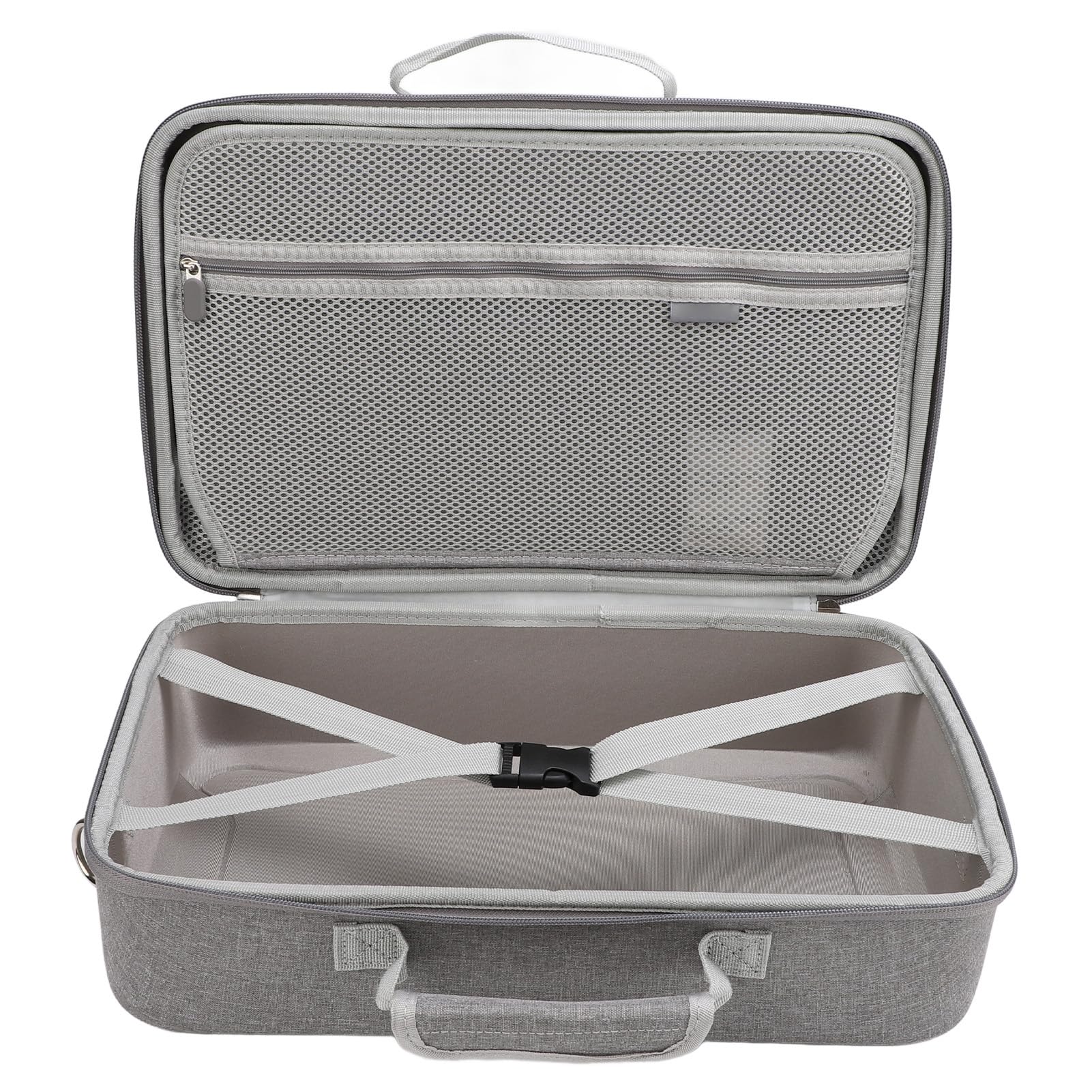 Jopwkuin Custodia Rigida per Console di Gioco Portatile Borsa di Stoccaggio Durevole per Viaggi per Appassionati di Giochi Nylon Grigio