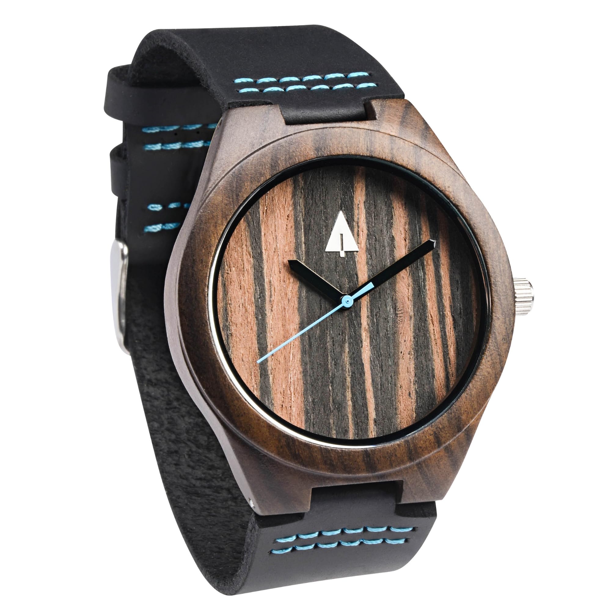 Sponsored Ad - Wooden Watches for Men, Japanese Quartz Movement, Stylish Exotic Wrist Watch with Adjustable Stainless Steel Buckle, Leather Straps, Watch Made Real Wood, Relojes para Hombre