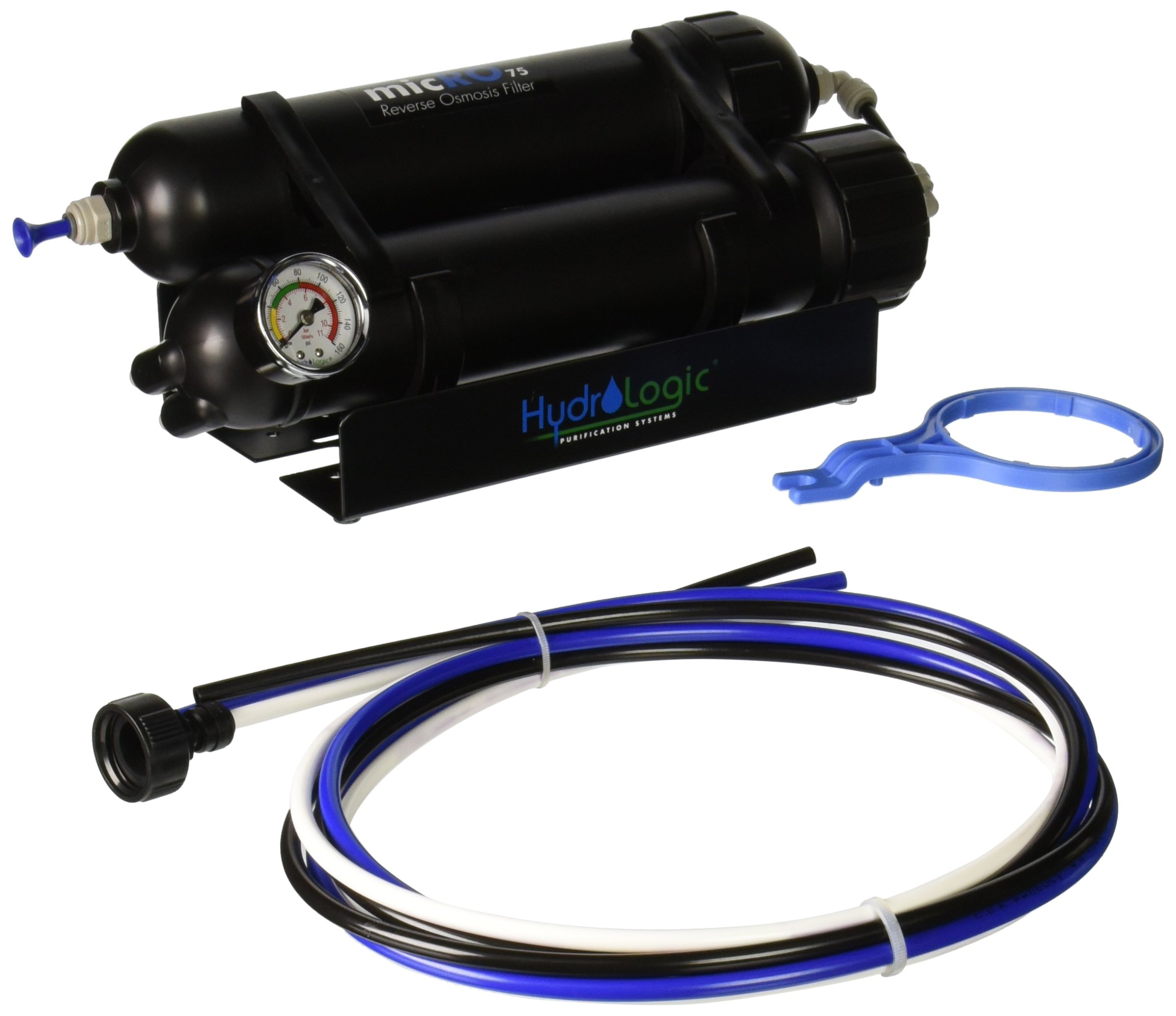 Hydro-Logic Purification Systems HydroLogic micRO-75 Reverse Osmosis Filter 75 GPD HL 31026 Hydroponic Water Filtration for Gardening