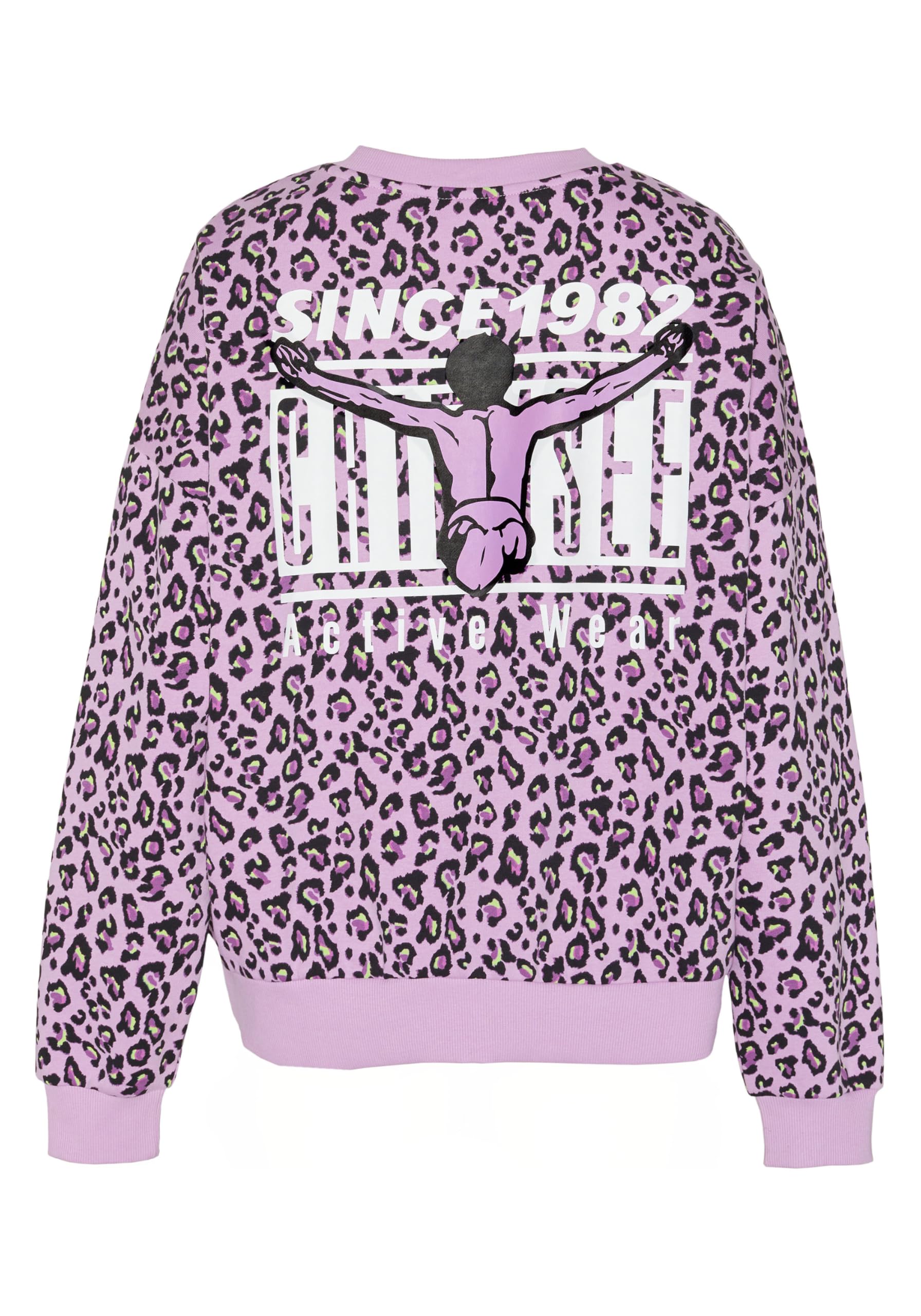 Chiemsee Sweatshirt mit Leo-Allover Print
