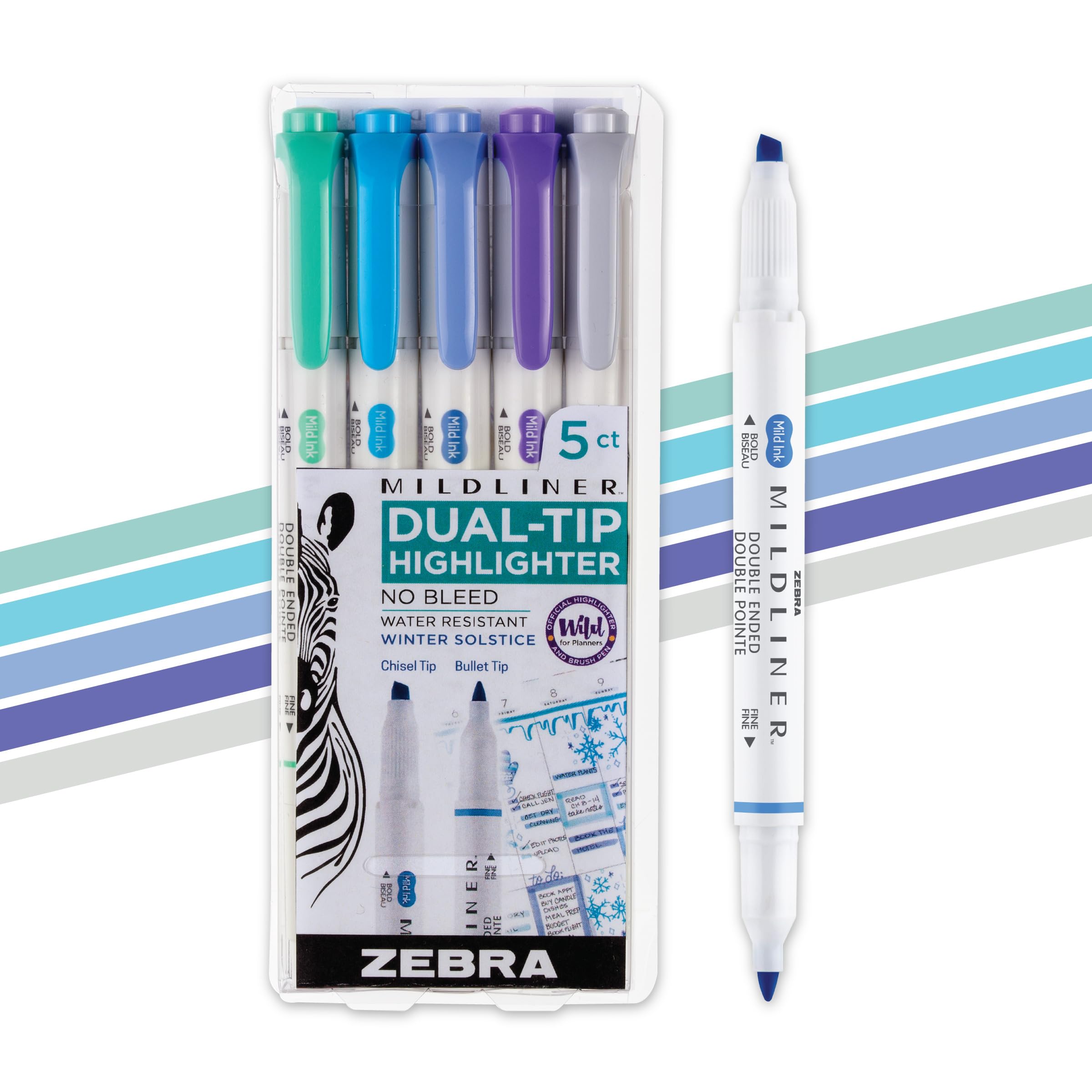 Amazon.com : Zebra Pen Mildliner Dual-Tip Highlighter Set, Broad