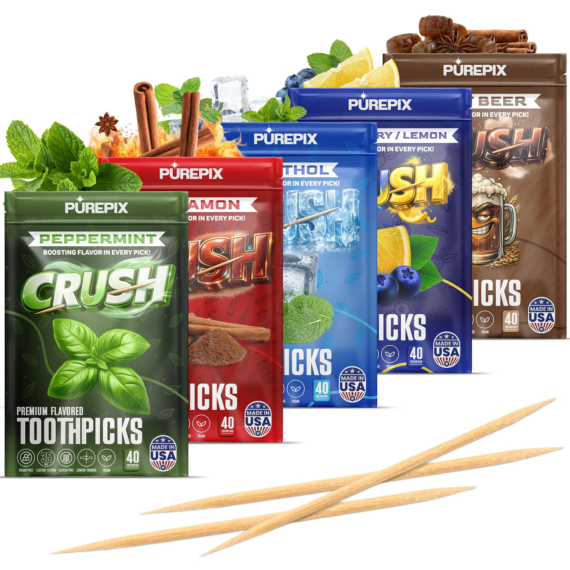 Crush Flavored Toothpicks Quit Smoking Support