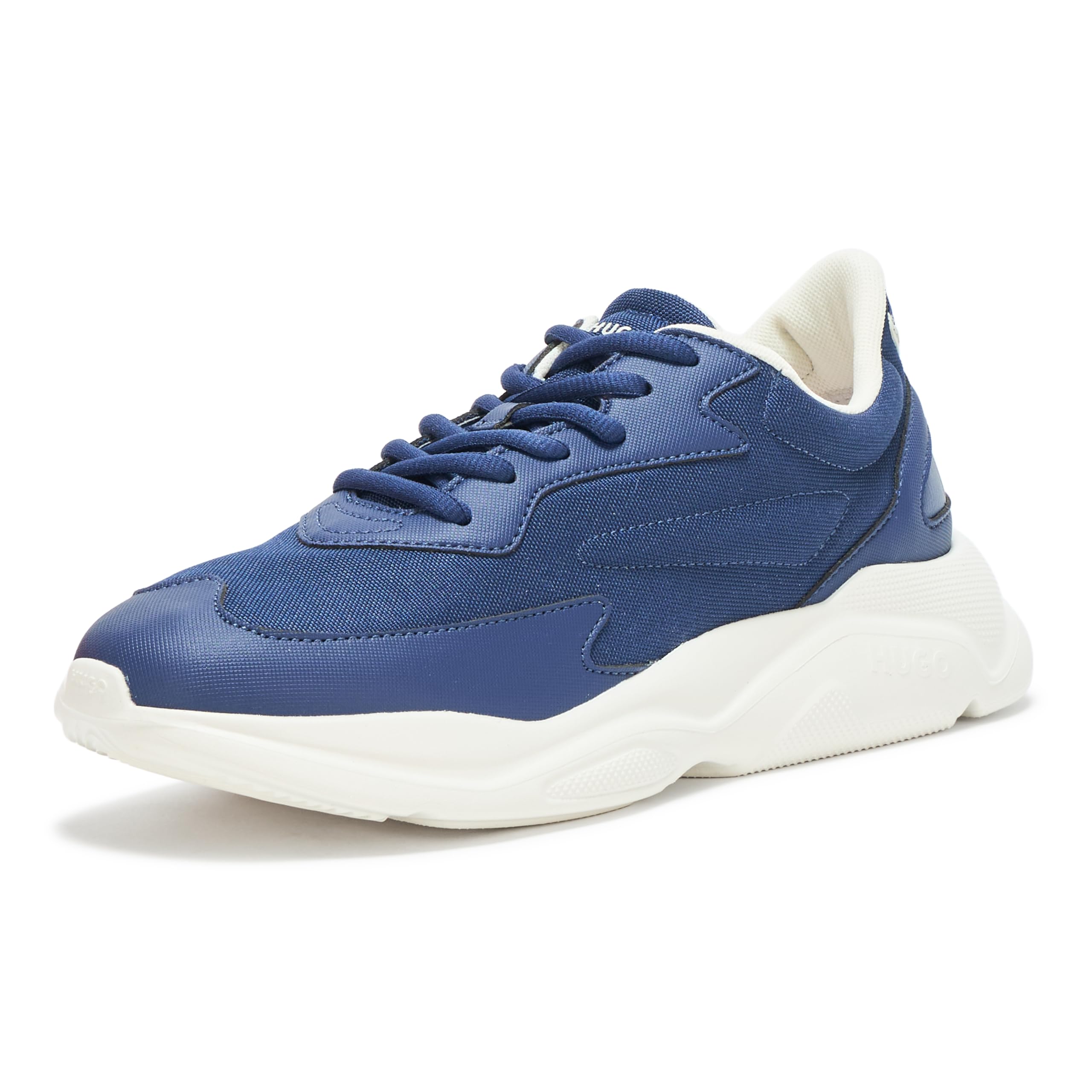 Hugo Men's Running Style Sneakers with Thick Rubber Sole
