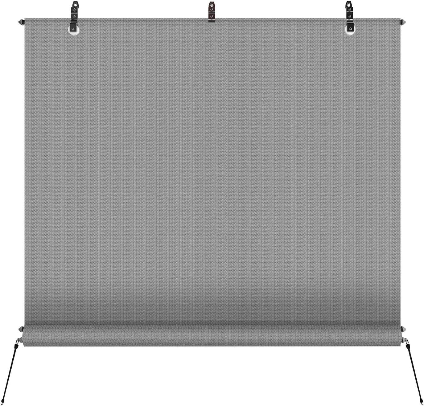 TANG Exterior Roller Shade 6'Wx6'H Outdoor Patio Shades Roll Up Blinds Sunshades for Deck Porch Pergola Balcony Backyard, Grey