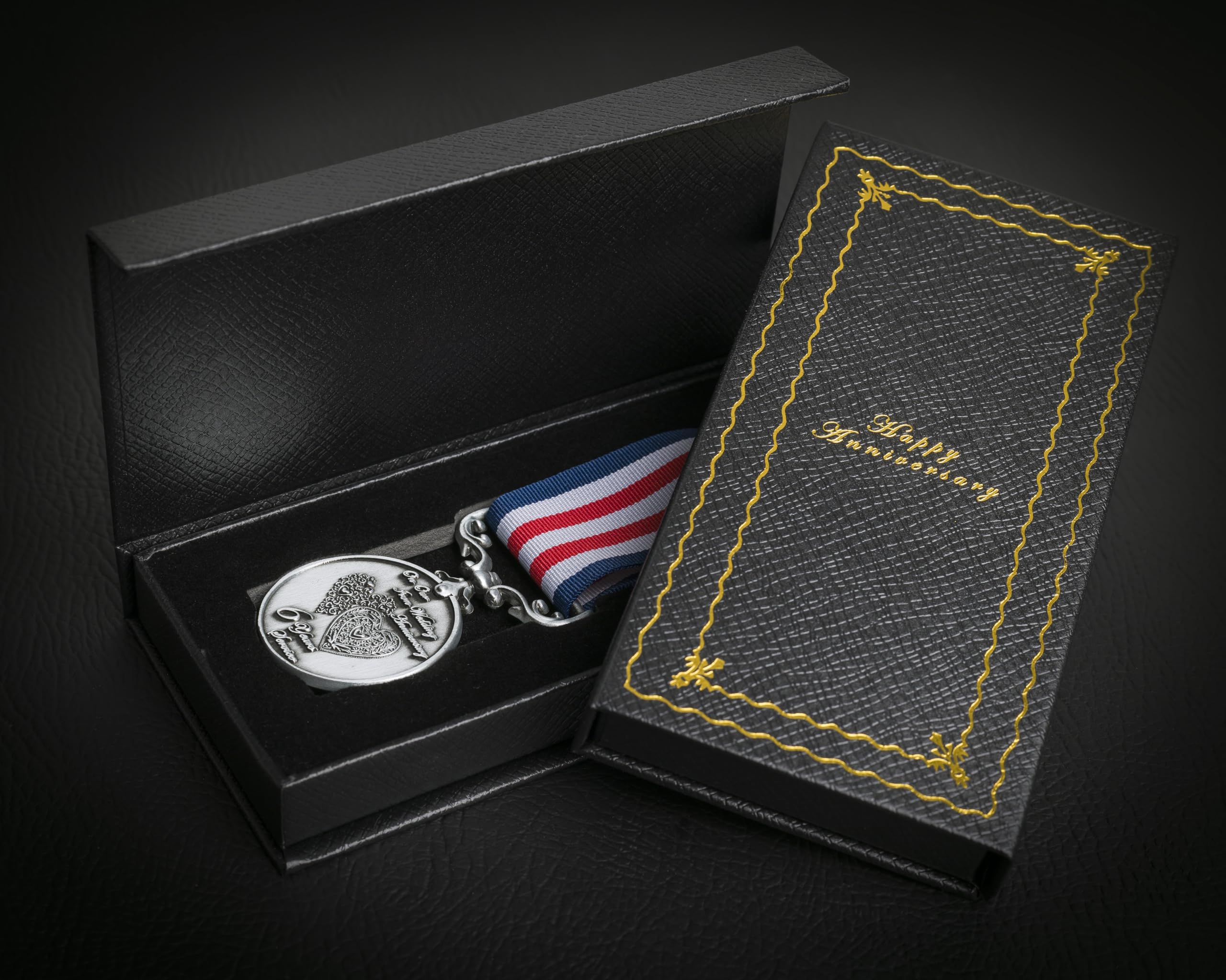 The Commemorative Coin Company Silver Our 6Th Iron Wedding Anniversary Long Service/Bravery Medal. Gift Box. Gift For Partner/Husband/Wife 6 Years Of Marriage