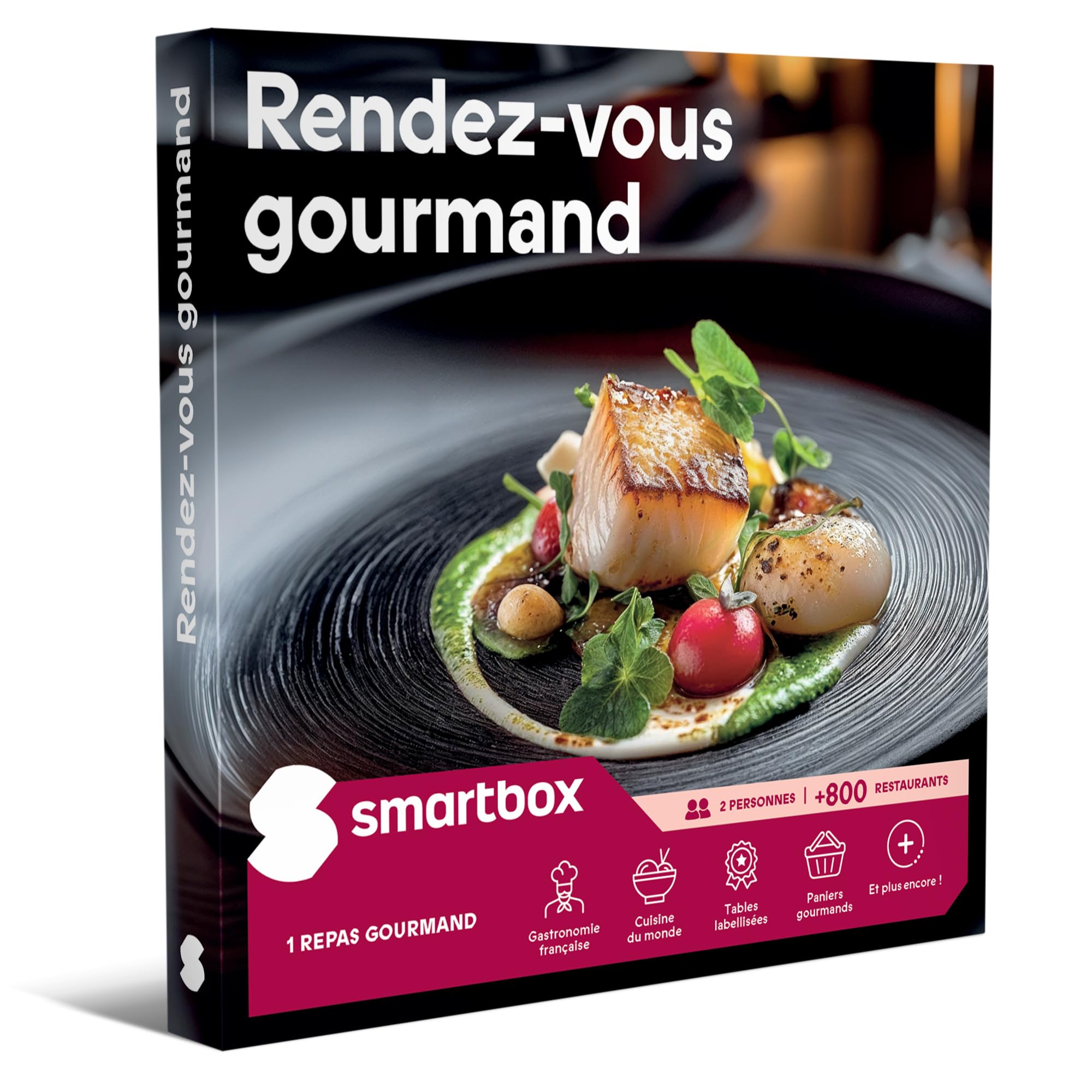 Smartbox - Coffret Cadeau pour Homme ou Femme -Rendez-Vous Gourmand - Idée Cadeau Originale - 1 Repas Gourmand pour 2 Personnes