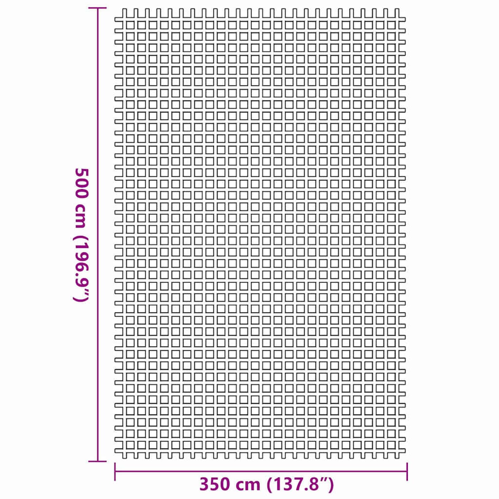 Gecheer Zeltteppich Anthrazit 3,5x5 m, Vorzeltteppich Camping Teppich Outdoor für Patio Balkon42002777
