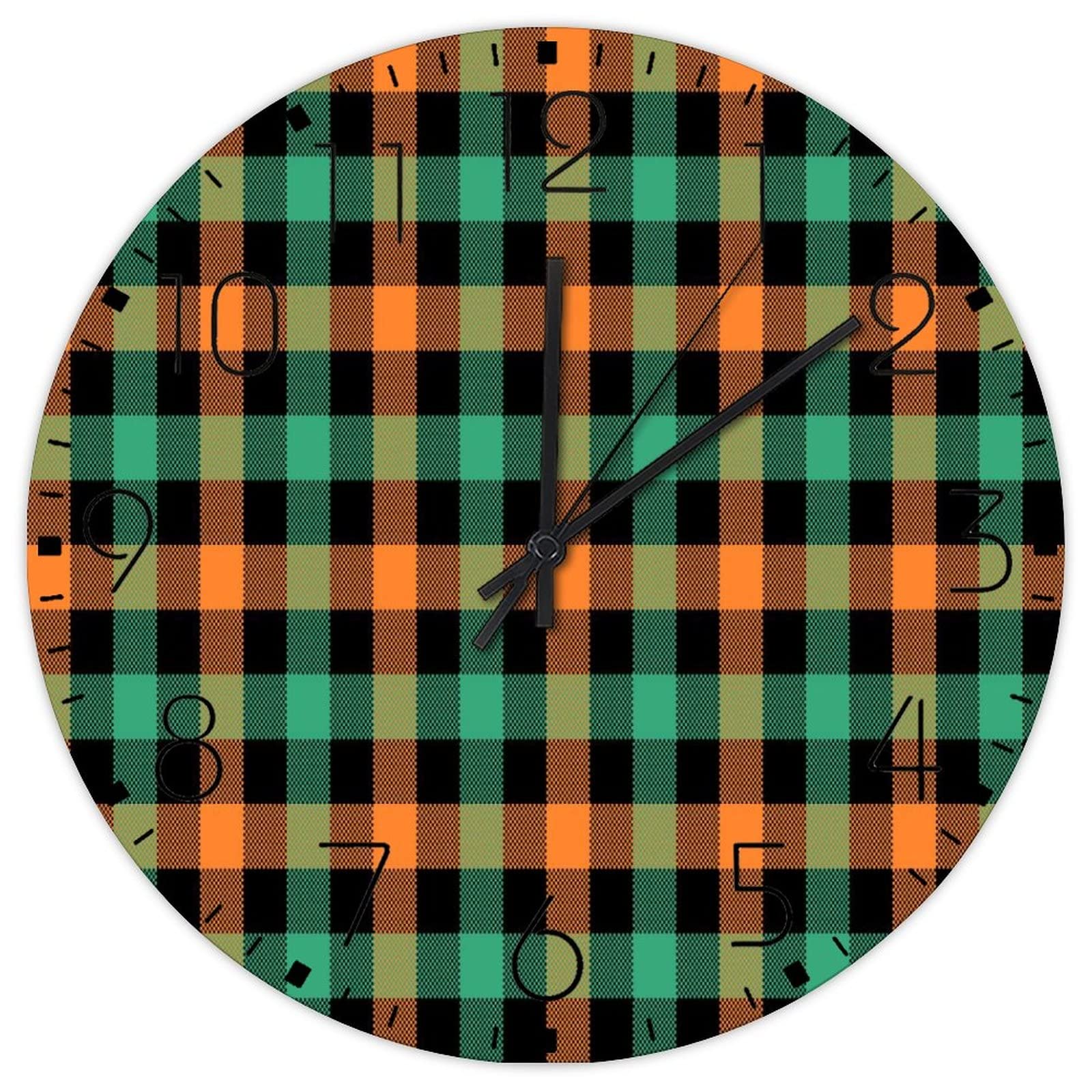 Horloges murales vintage en bois double face rondes pour décoration de garage