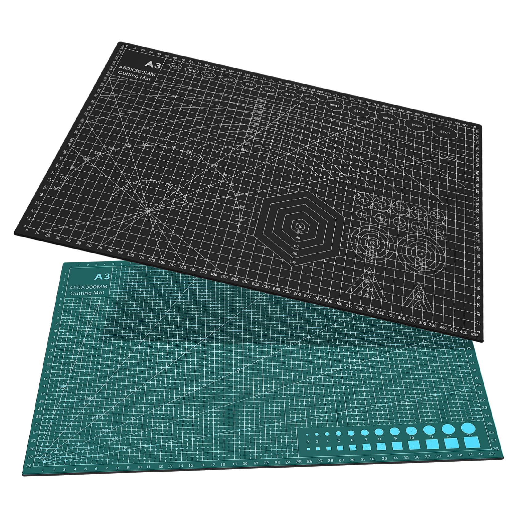 Planche de Decoupe de Couture en Pvc, 2 Pièces, Double Face