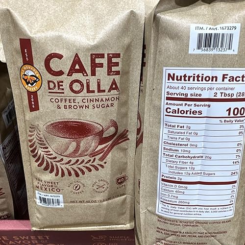 Miniatura 2 de Café de Olla  Cinamon Brown Sugar Real Coffee Real Cinamon  La Monarca Bakery  40oz (paquete de 2)