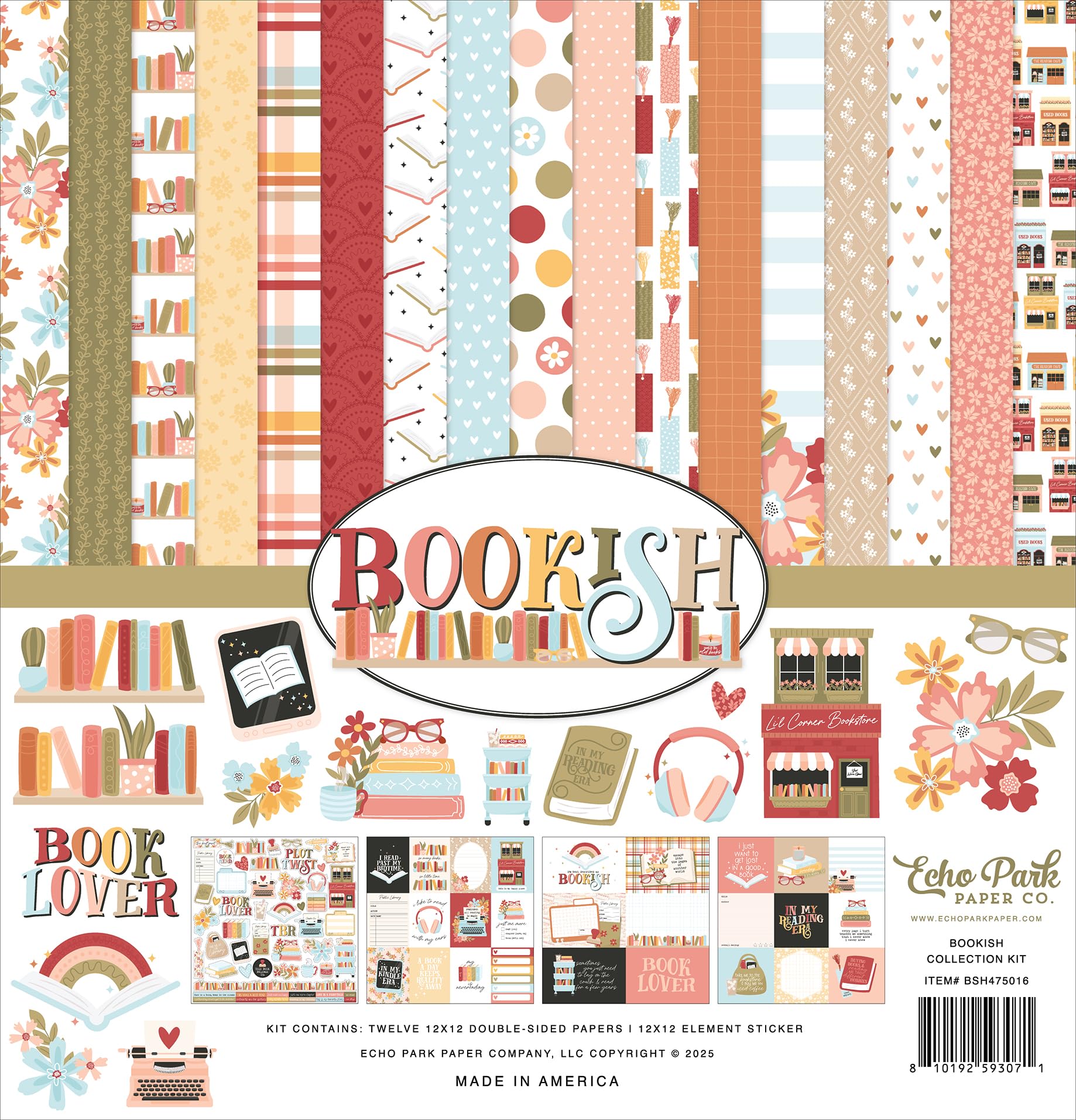 Echo Park Paper Kit collezione Bookish