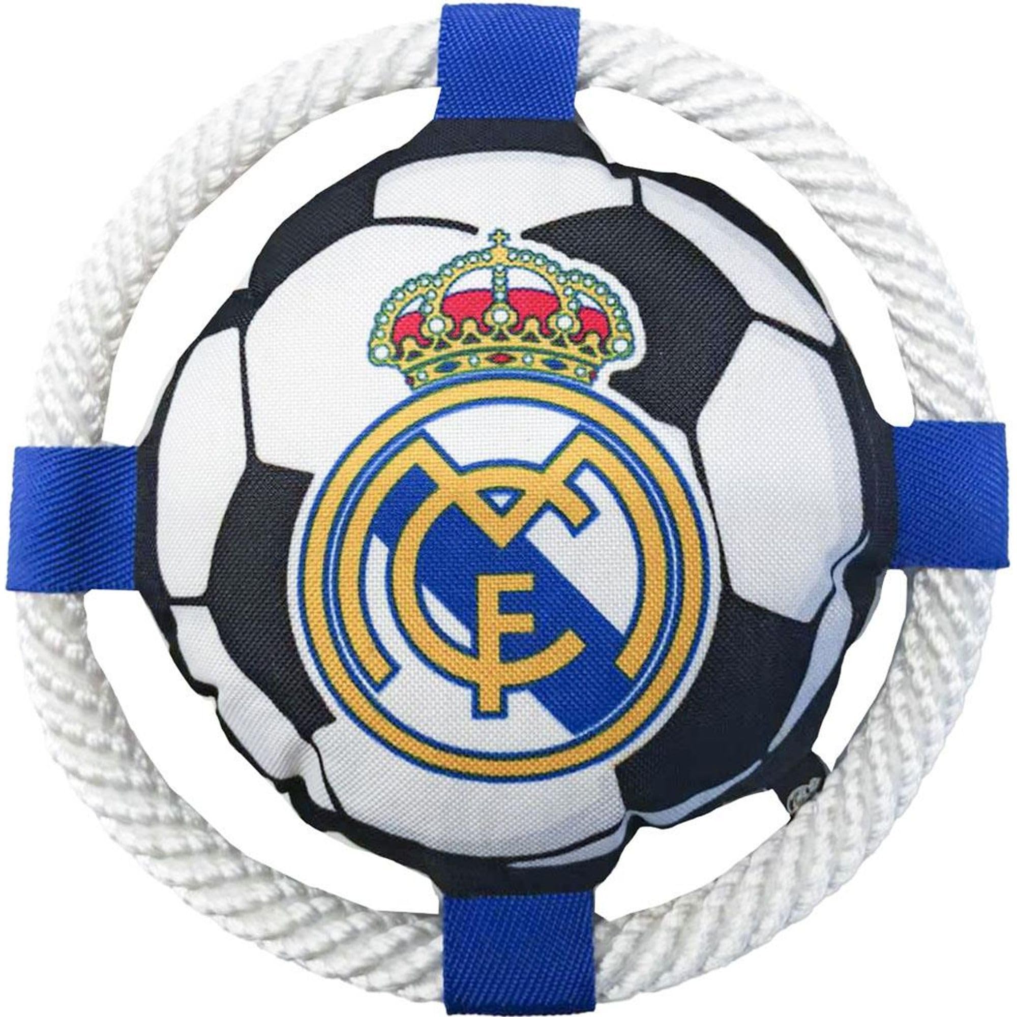 CERDÁ LIFE'S LITTLE MOMENTS Real Madrid Rope Dog Frisbee - Official Interactive Toy, Exclusive Club Design, Ideal for Exercise, Biting and Playing, Heavy Duty