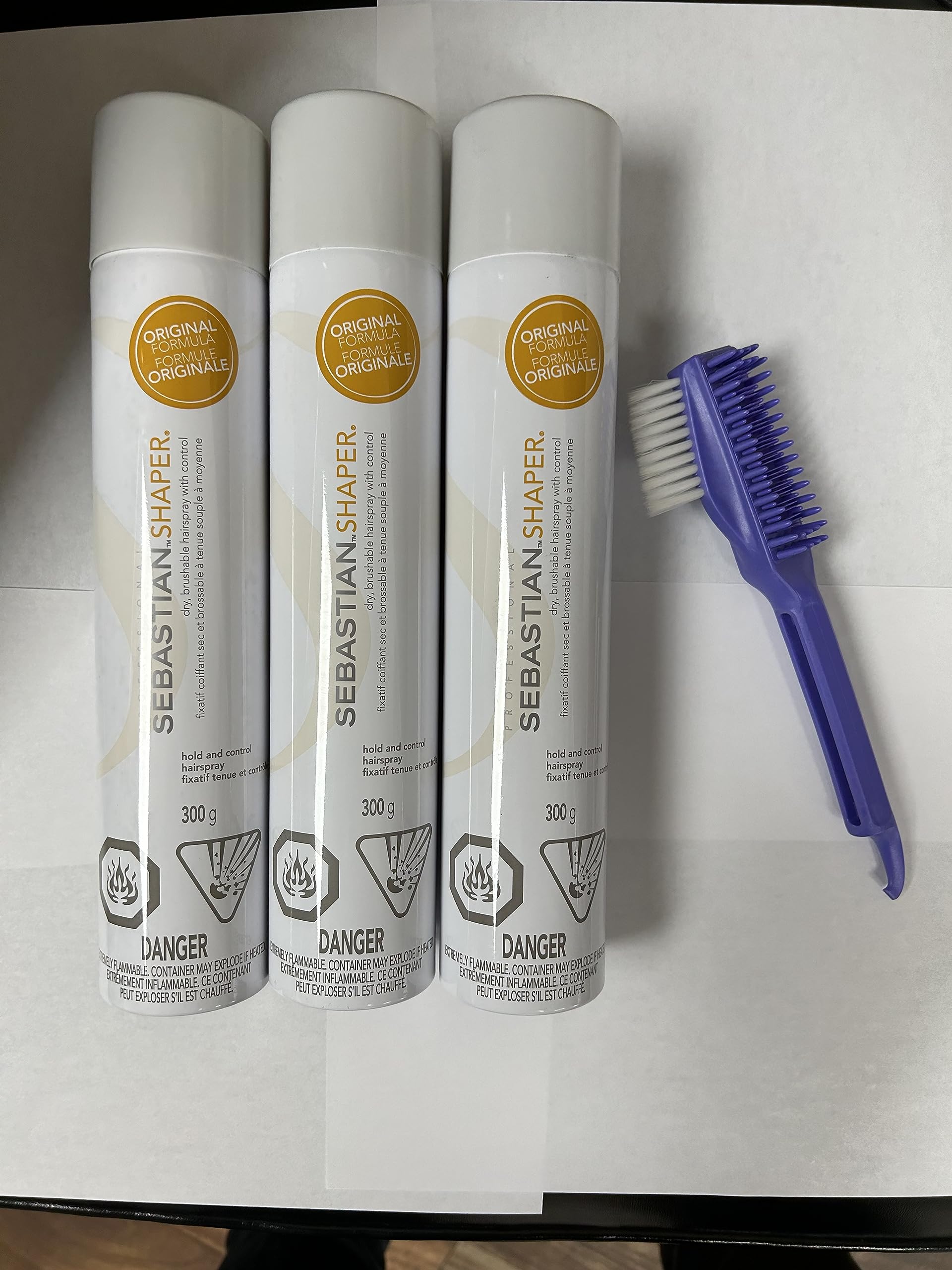 Shaper Plus - Extra Hold Hairspray - 10.6 Ounce - Includes A-HOOT Pin Tail Comb (Pack Of 3)