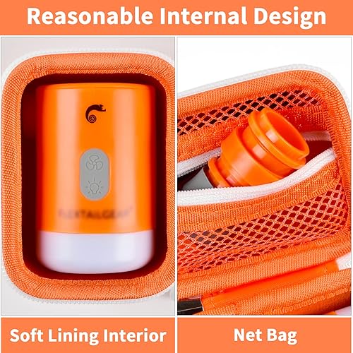 Miniatura 5 de casmilee Case Compatible with FLEXTAILGEAR Portable Air Pump MP2 ProTINY Electric Air Pump, Holder for Max Pump 2 Pro Mattress Pump, Box with Mesh