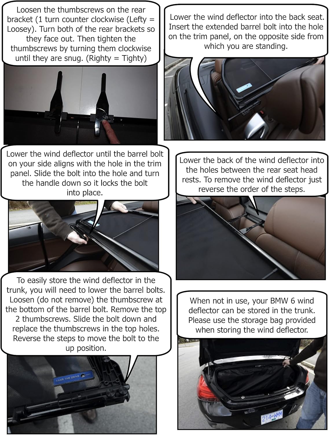 Love The Drive BMW Windstop for 6 Series 650 645 630 (E64) 2004 Thru 2010, Trade; Wind Deflector, Wind Screen