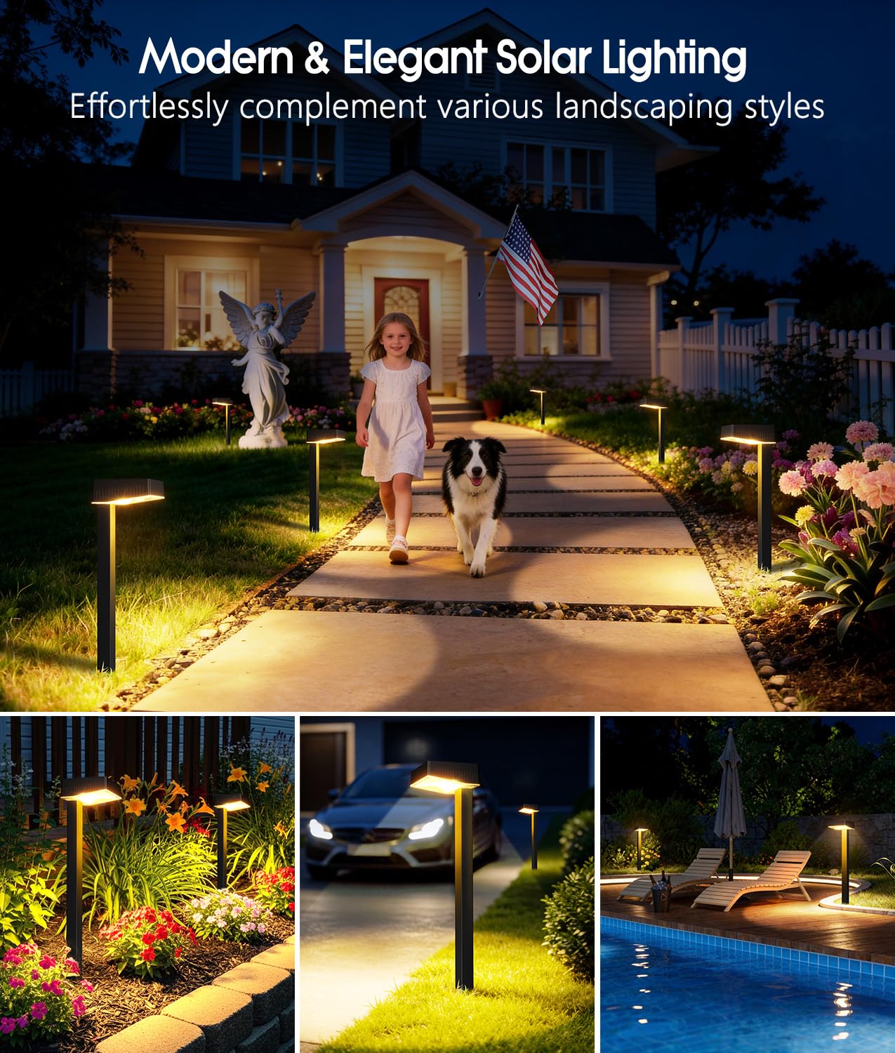 The 5 Best Solar Outdoor Lights in 2026 1 ELECLINK Solar Pathway Lights Outdoor, 8 Pack Garden Lights Solar Powered Path L — product photo