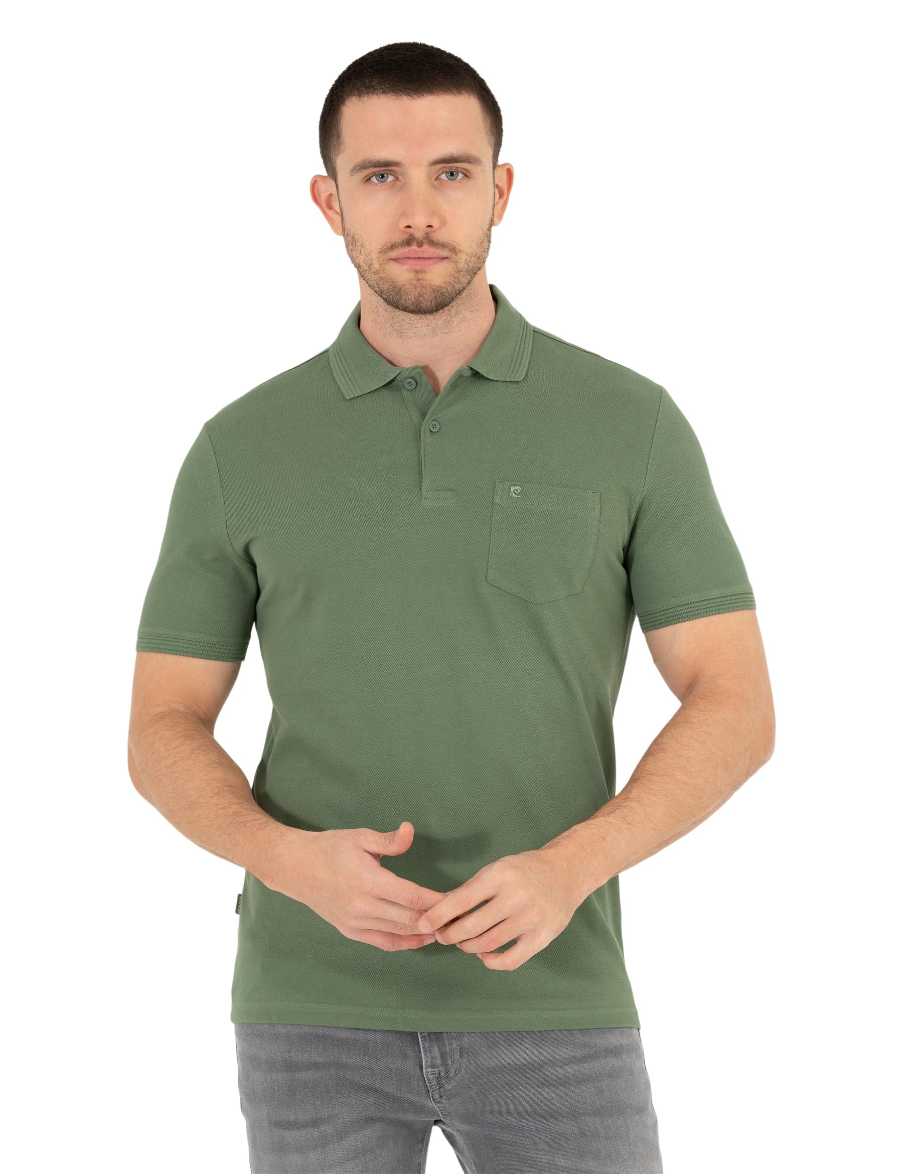 Erkek ALTON-R-E-Haki T Shirt Basic Gündelik