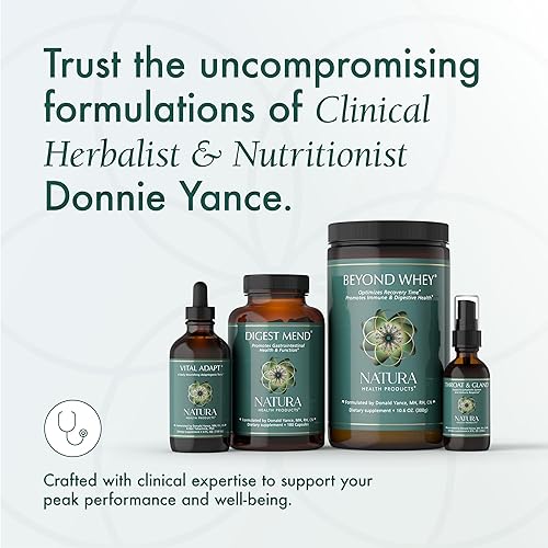 Miniatura 8 de Natura Protección de la salud ProductosFunción de AdaptHerbal Tonic nutre Adrenal esencial, mejora la energía y el estrés60Cápsulas