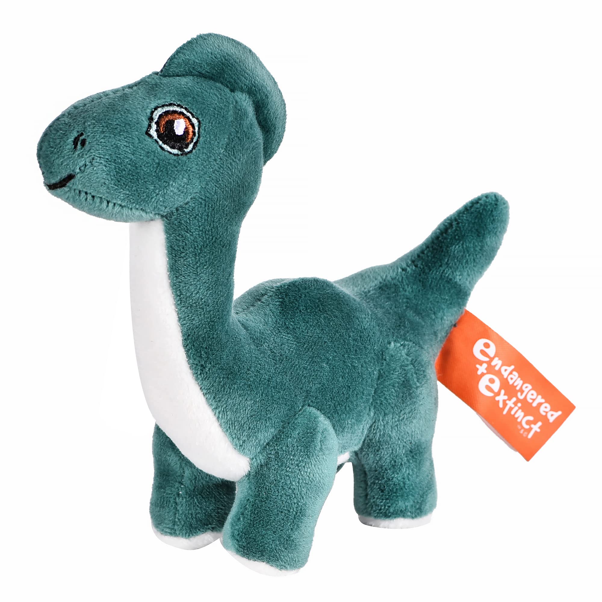 EnE™ Mini Brachiosaurus Dinosaur Soft Plush Toy, 10cm, Cuddly Dinosaur Teddy